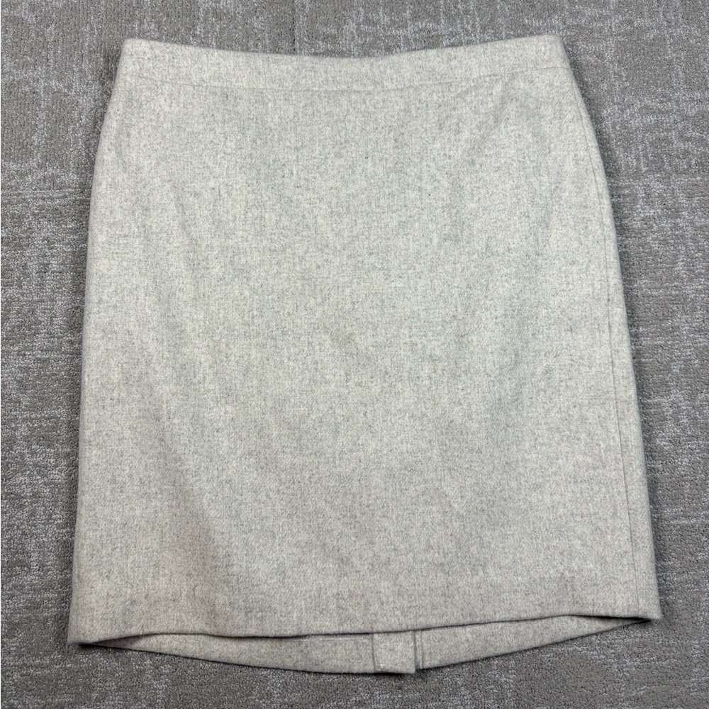 J. Crew Mercantile NWT Gray Wool Blend Midi Pencil Skirt Women Size 14